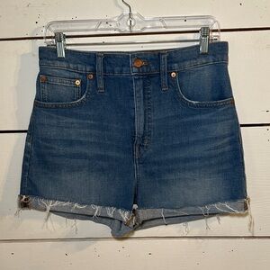Madewell High Rise Denim Shorts Size 28